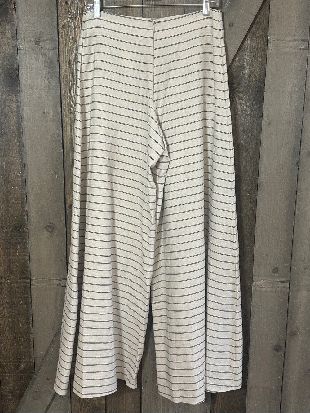 Corey Lynn Calter NWT Linen Blend Stripe Wide Leg Palazzo Pants Coastal Boho Med - Picture 8 of 14